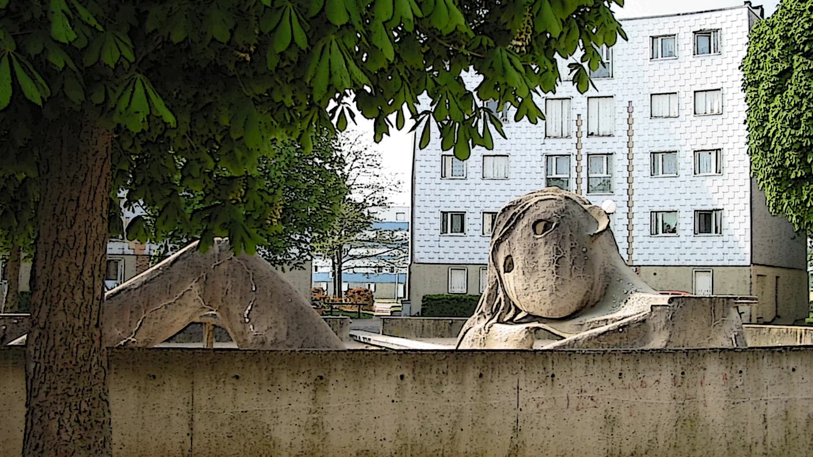 Immeubles de logements sociaux de la Grande Borne à Grigny